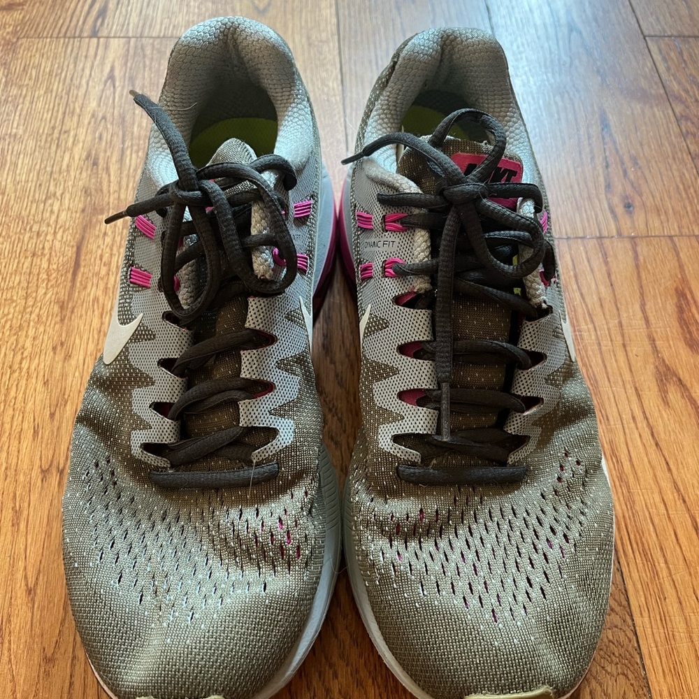 Women's Gray and Pink Nike Athletic Shoes